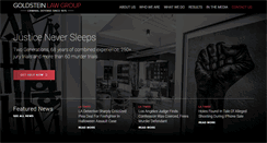 Desktop Screenshot of goldsteinlawgroup.com