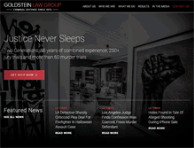 Tablet Screenshot of goldsteinlawgroup.com
